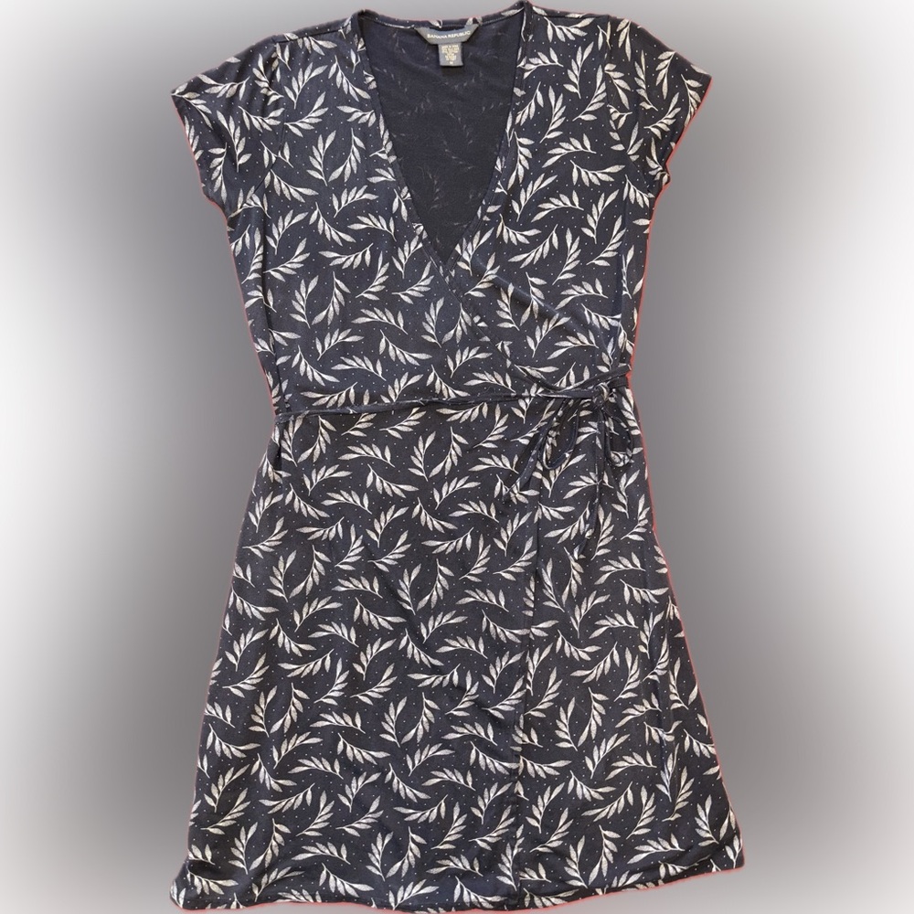 Banana Republic Silk Blend Wrap Dress